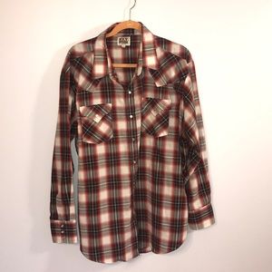 Ely Cattleman Men’s Button den shirt XXL Big &Tall